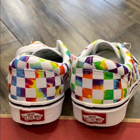 VANS COMFYCUSH ERA TIE-DYE CHECKERBOARD WHITE WMNS - Picture 8 of 16
